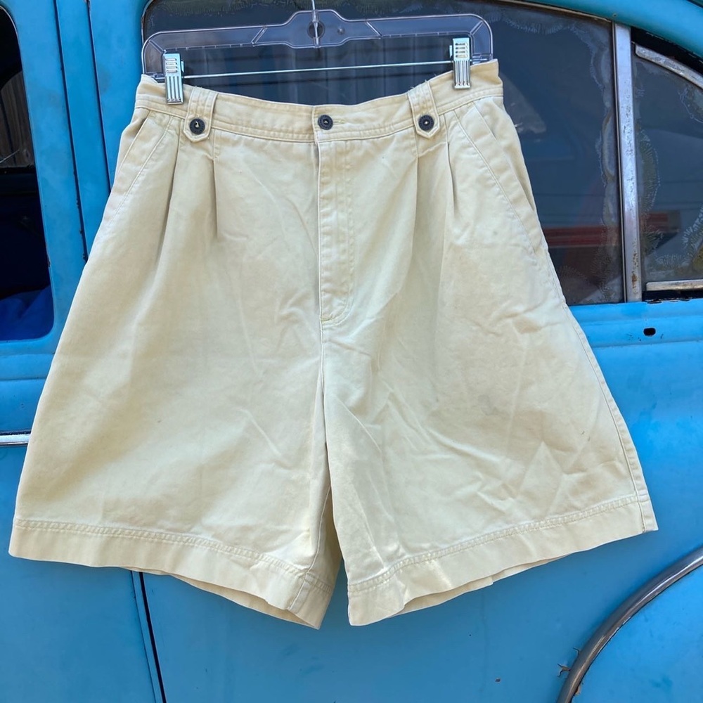 Lizsport vintage high waist yellow shorts size 14